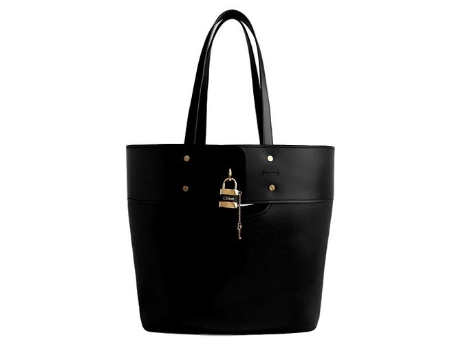 Chloé Aby Ledertasche Tote Bag Schwarz