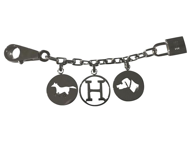 Hermès Charm per borsa Hermes Palladium Breloque Argento