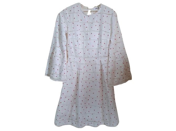 Autre Marque Vestido de algodón blanco Edited Talla 36
