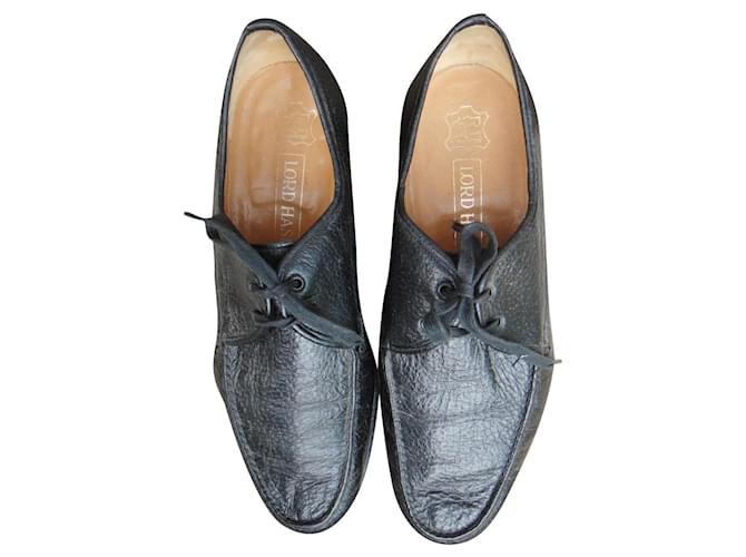 Autre Marque Lord Hasley derbies in peccary size 43,5 Black Exotic leather  ref.193067
