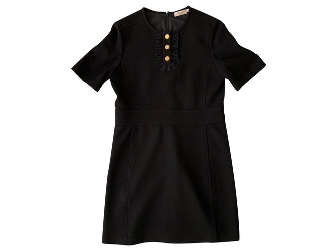 tory burch black and white dress