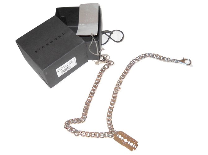 JOHN RICHMOND metal mirror chain Silvery  ref.193077