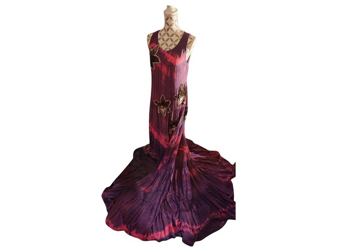 Balmain Dresses Pink Silk  ref.193096