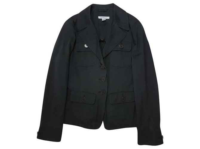 Marella Jackets Black Cotton Elastane  ref.193137
