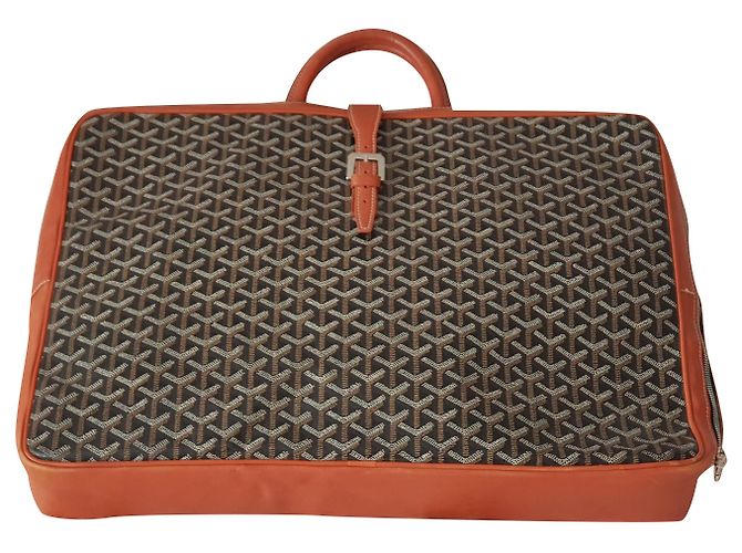 Artois Goyard Voltaire Reisetasche Leder Caramel Karamell