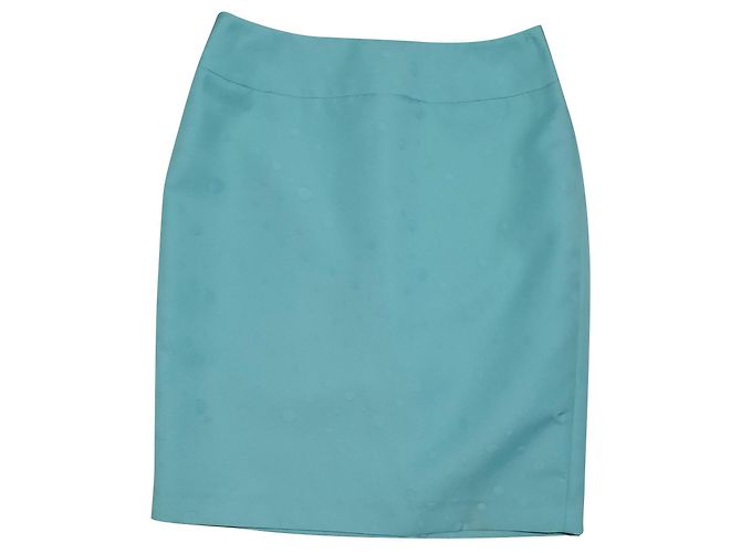 Autre Marque NIPON BOUTIQUE Gepunkteter Rock Aquagrün Blau