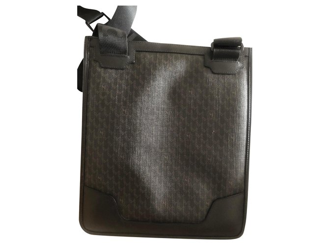 Montblanc clutch bag Black Leather  ref.193430