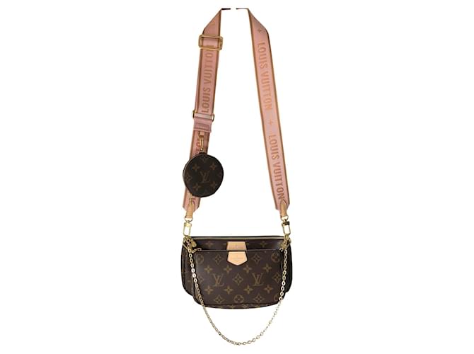 Louis Vuitton multi-pocket shoulder bag Pink Cloth  ref.193451