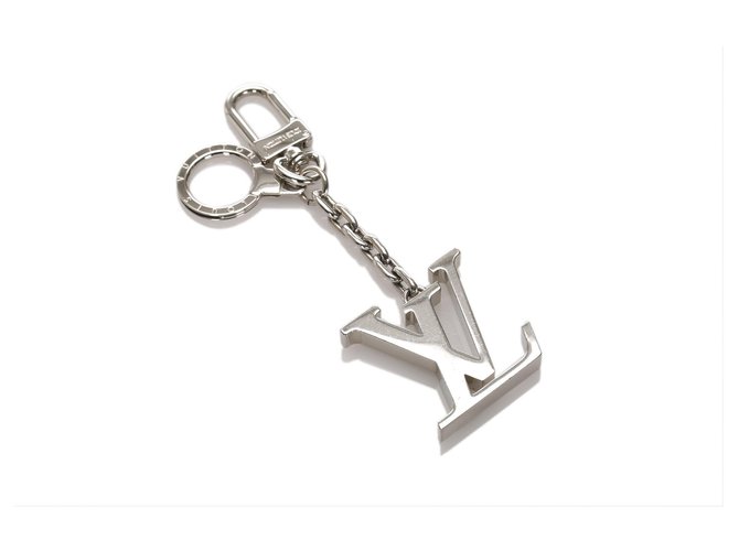 Louis Vuitton Silver Initiales Bag Charm Silvery Metal  ref.193514