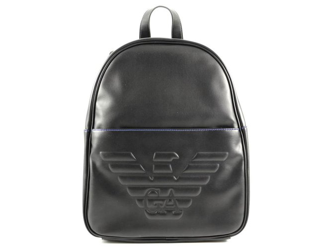 Armani backpack new Black Polyurethane  ref.193538