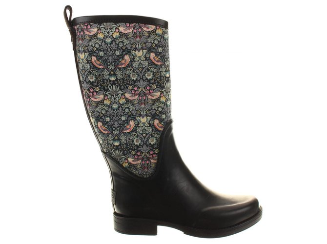 Ugg Stivali Multicolore Pelle verniciata Panno  ref.193567