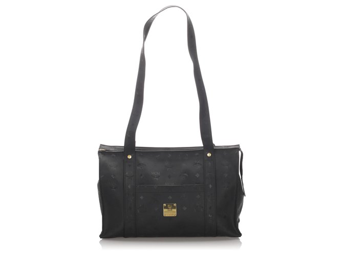 mcm nylon tote bag