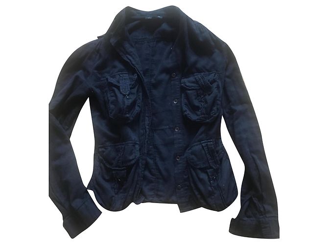 Isabel Marant Etoile Camicia nera multitasche a stella Isabel marant Nero