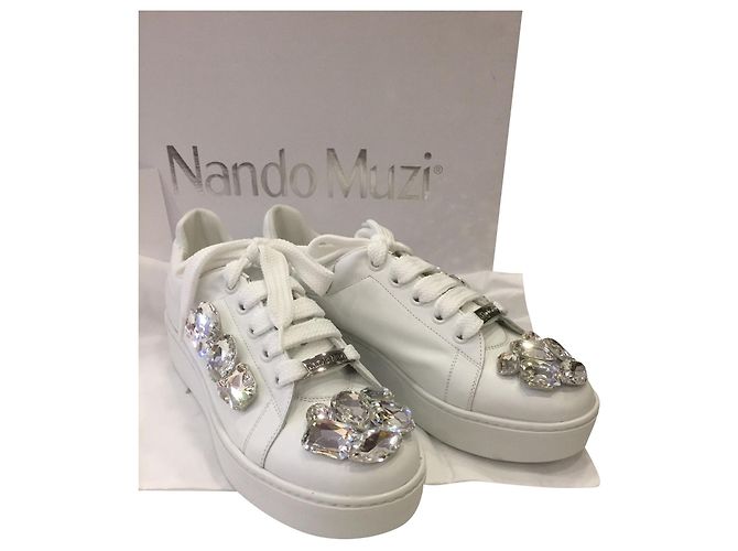 Nando Muzi Snikers Bianco Pelle