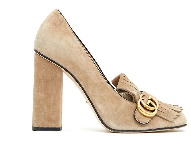 Gucci MARMONT foderato G SUEDE BEIGE EU40