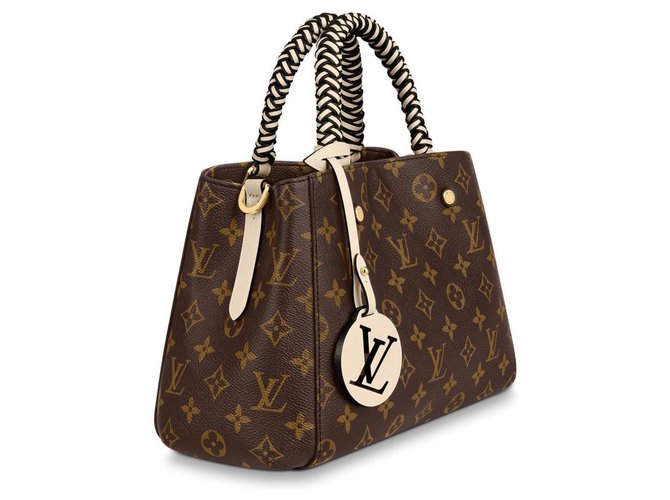 Louis Vuitton LV Montaigne BB new Handbags Leather Dark brown ref.193825 - Joli Closet