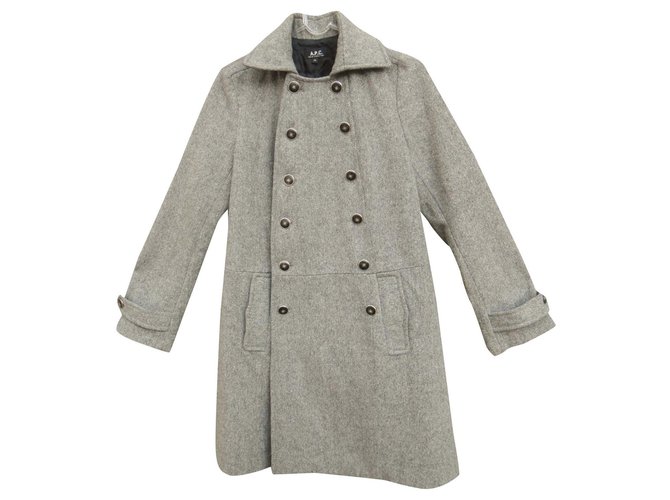 APC t coat 36 Grey Wool  ref.193840