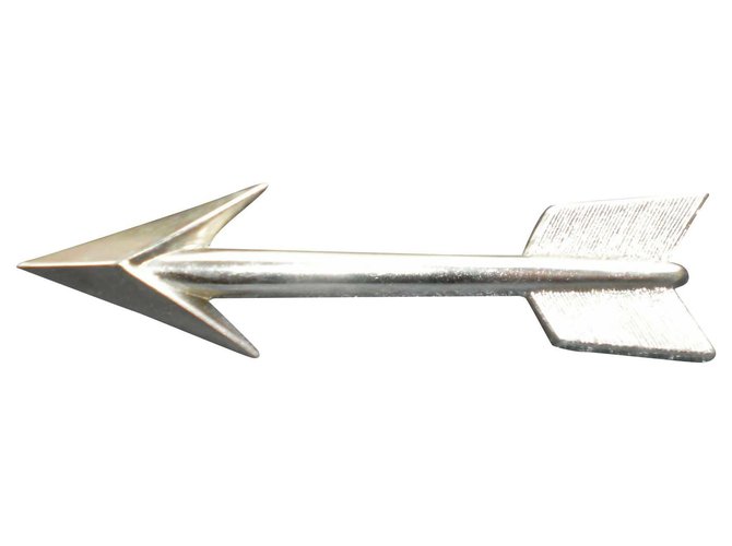 new brooch thierry mugler signed,arrow model Silvery Metal  ref.193844