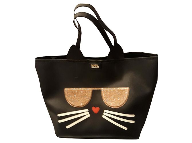 Borsa Shopper Karl Lagerfeld Choupette Nera Nero