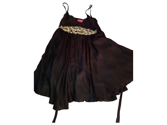 Manoush Schwarzes Juwelenkleid