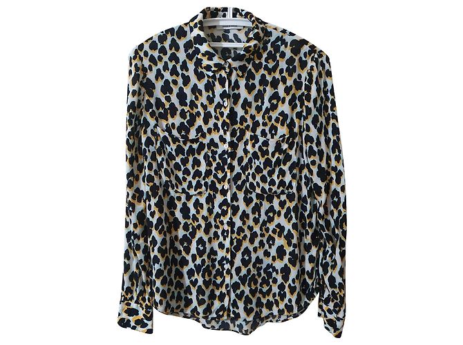 Camicia Samsoe & Samsoe Stampa Leopardata in Viscosa Multicolore Stampa leopardo 