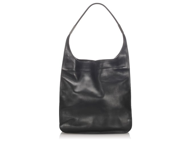 Gucci Black Leather Shoulder Bag Pony-style calfskin  ref.194071