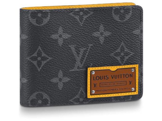 Louis Vuitton LV Multiple wallet nuevo Gris Cuero  ref.194096