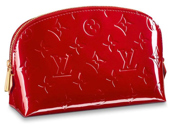Louis Vuitton Estuche cosmético LV nuevo Roja Cuero  ref.194109