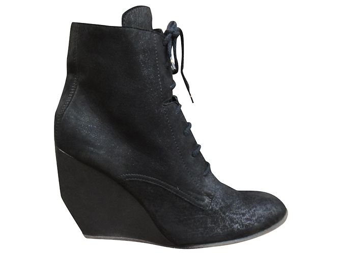 wedge ankle boots Joseph p 40 Black
