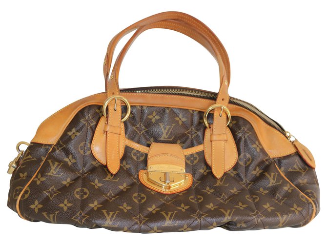 Louis Vuitton Bowling Etoile Monogram Castaño Cuero ref.194425 - Joli Closet