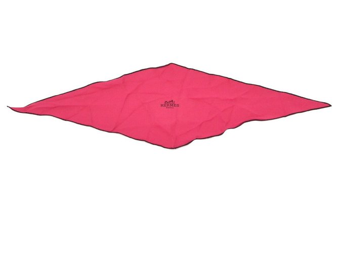 Hermès scarf Pink Silk  ref.194608