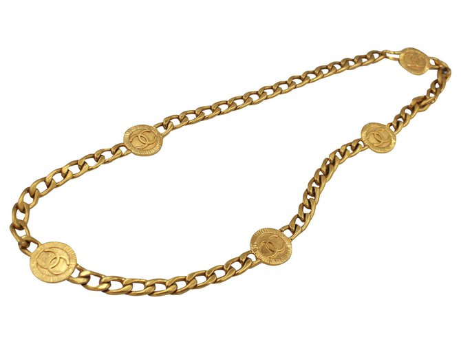 Chanel chain belt in gold metal double « C » ref.194644 - Joli Closet