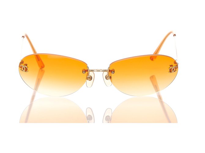 Chanel Gradient Lens Orange Frame Sunglasses 5072 - Yoogi's Closet