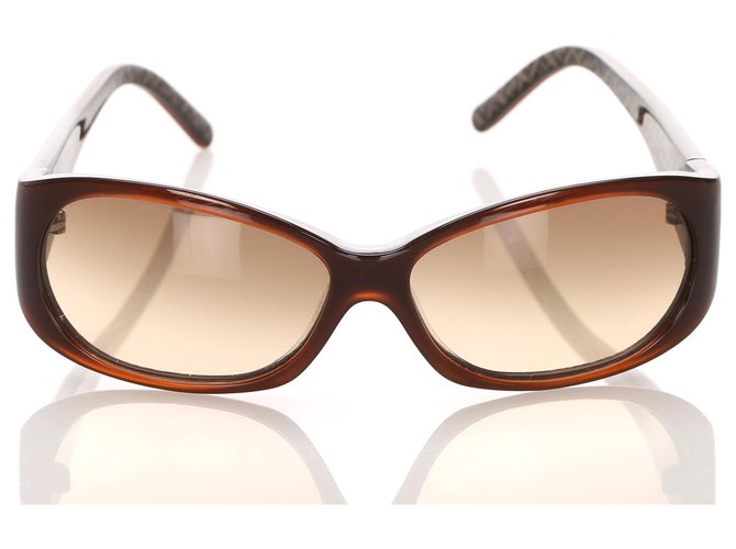 Óculos de Sol Fendi Quadrado Preto Plástico  ref.194762
