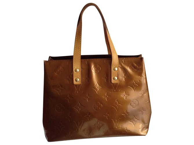 Louis Vuitton MINI HOUSTON Light brown Patent leather  ref.194846