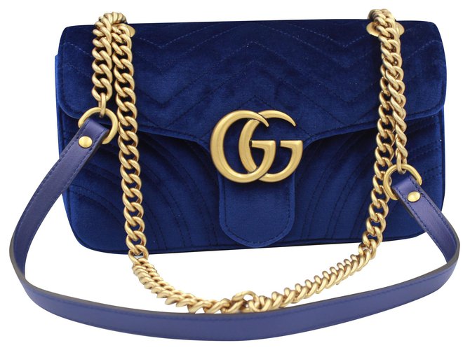 Gucci navy cheap blue bag