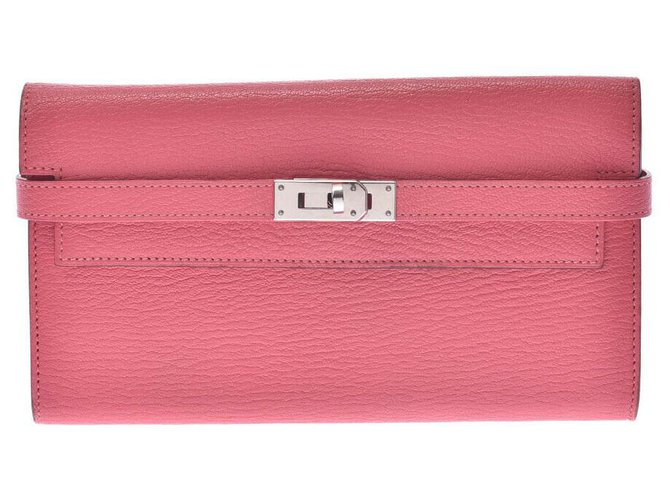 Hermès hermes kelly Pink Leather  ref.195057
