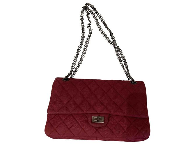 2.55 Chanel Handbags Pink Leather  ref.195099