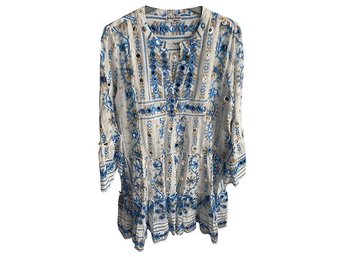 Juliet Dunn Abiti Bianco Blu chiaro