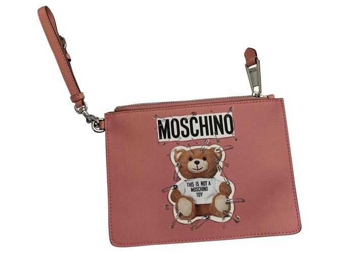 Moschino Teddy Bear Coin Purse in Brown