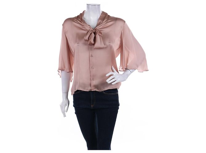 Camicia in seta Ralph Lauren Black Label Rose Ashes