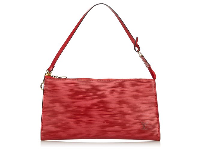 Louis Vuitton Red Epi Pochette Accessoires Leather  ref.195377