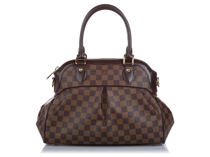 Louis Vuitton Damier PM Trevi Ebene Brown Shoulder Bag
