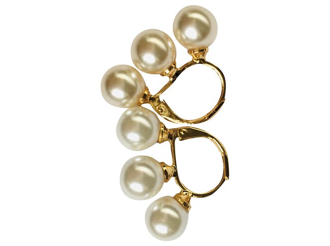 Céline Earrings White Pearl  ref.195425
