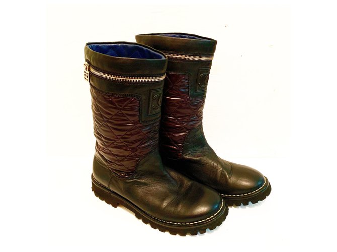 chanel lambskin boots