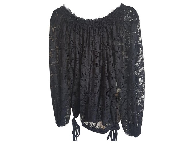 Chloé blouse Black Lace  ref.195449