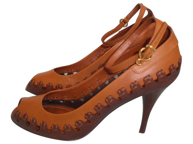 Louis Vuitton Heels Brown Leather ref.195488 - Joli Closet