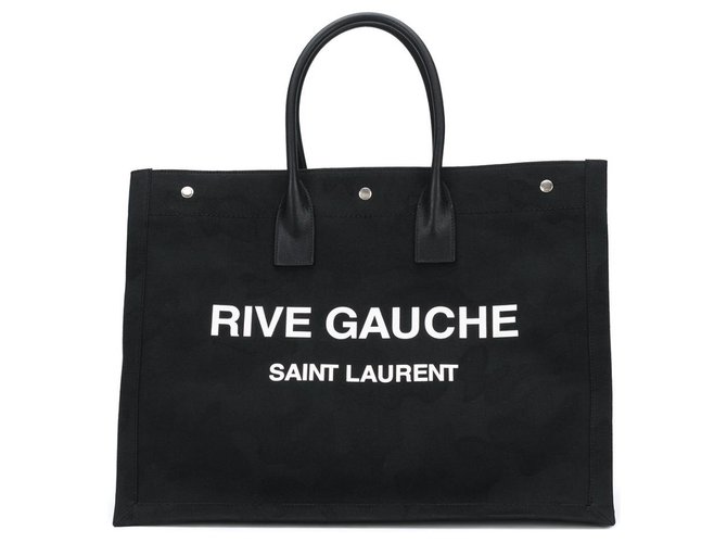 Saint Laurent Rive Gauche Tasche neu Schwarz Baumwolle  ref.195490