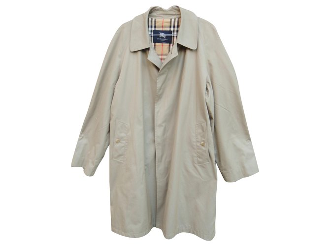 Burberry London men's raincoat 54 Beige Cotton  ref.195538