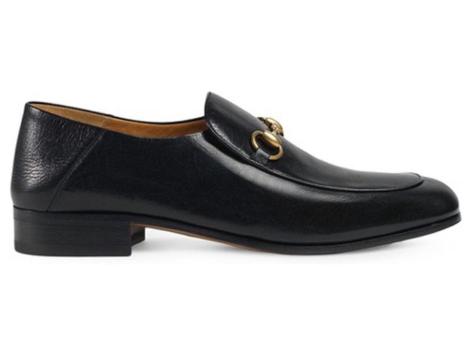 Gucci Black Horsebit Loafers Leather Pony-style calfskin  ref.195581